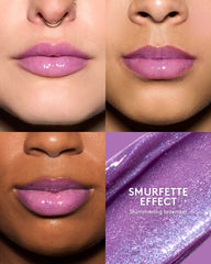 Smurfette Effect Gloss Bomb Universal Lip Luminizer + Keychain